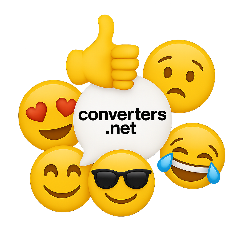 Emojis found in text and the logo of the Free Online Emoji Counter Tool.